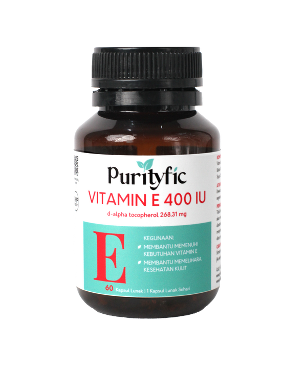 Purityfic Heart Vitamin E 400 IU 60 Kapsul